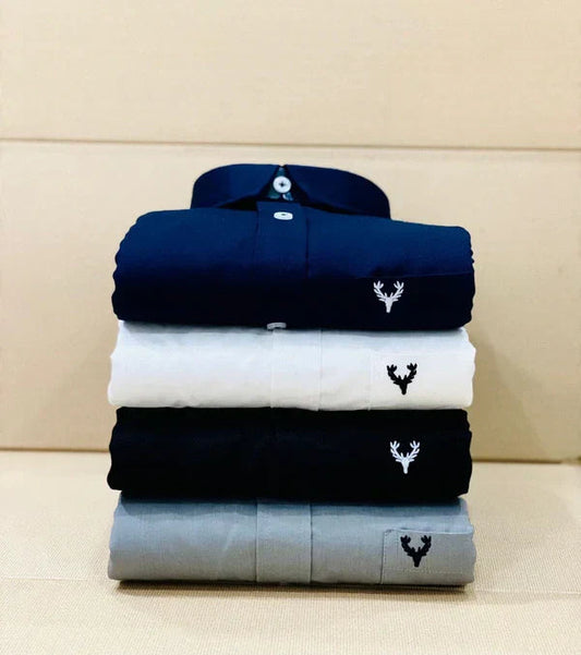 Allen Solly Branded Cotton Shirt Combo (Pack of 4) – Elite Look