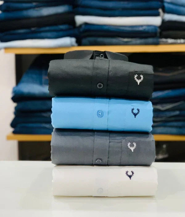 Allen Solly Branded Cotton Shirt Combo (Pack of 4) – Elite Look