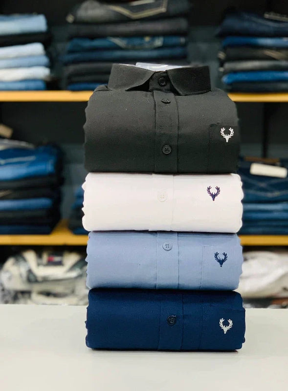 Allen Solly Branded Cotton Shirt Combo (Pack of 4) – Elite Look