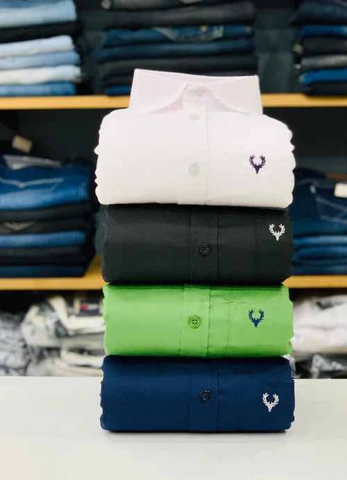 Allen Solly Branded Cotton Shirt Combo (Pack of 4) – Elite Look