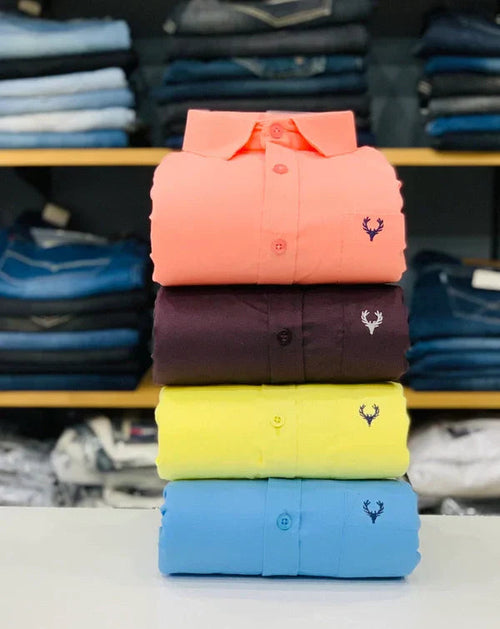 Allen Solly Branded Cotton Shirt Combo (Pack of 4) – Elite Look