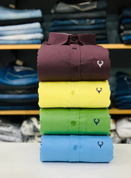 Allen Solly Branded Cotton Shirt Combo (Pack of 4) – Elite Look