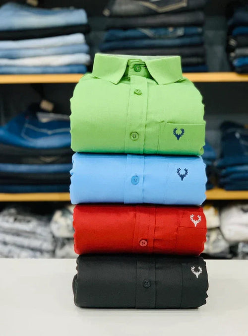 Allen Solly Branded Cotton Shirt Combo (Pack of 4) – Elite Look