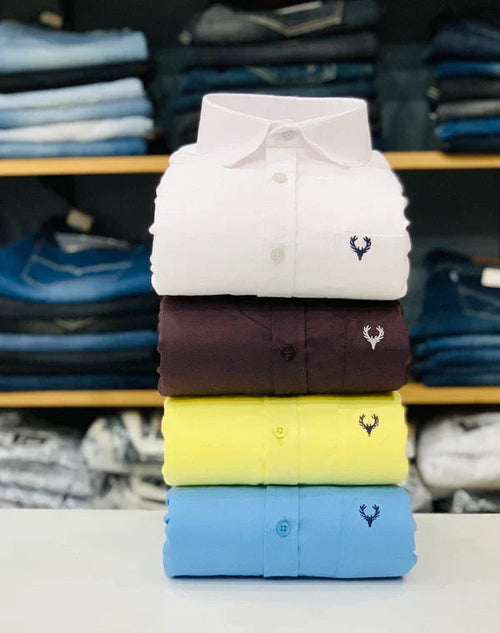 Allen Solly Branded Cotton Shirt Combo (Pack of 4) – Elite Look