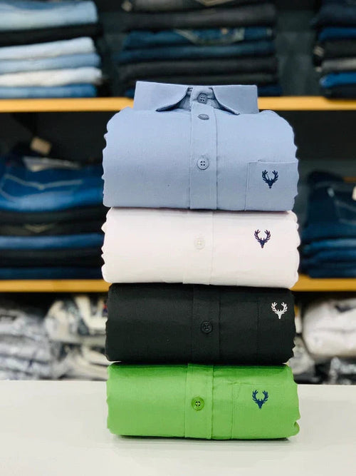 Allen Solly Branded Cotton Shirt Combo (Pack of 4) – Elite Look