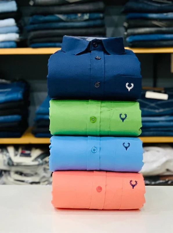 Allen Solly Branded Cotton Shirt Combo (Pack of 4) – Elite Look