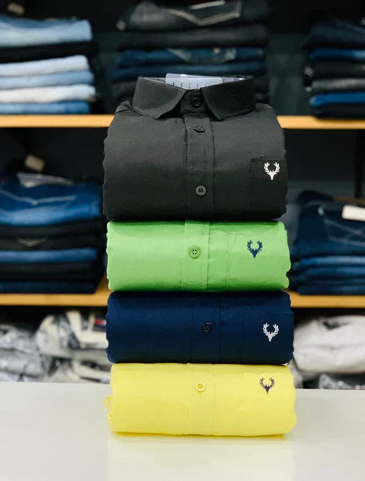 Allen Solly Branded Cotton Shirt Combo (Pack of 4) – Elite Look